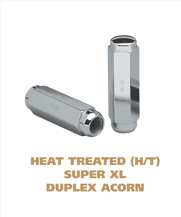 Heat Treated Super XL Duplex Acorn - 7/8 Inch Hex Chrome Plated